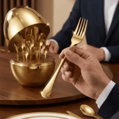 Cubiertos Luxury Egg x 24 piezas