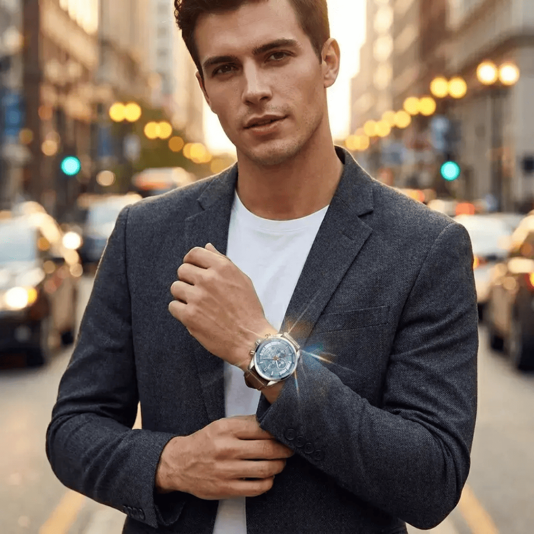 ¡Nuevo! Reloj Curren de Cuero Genuino