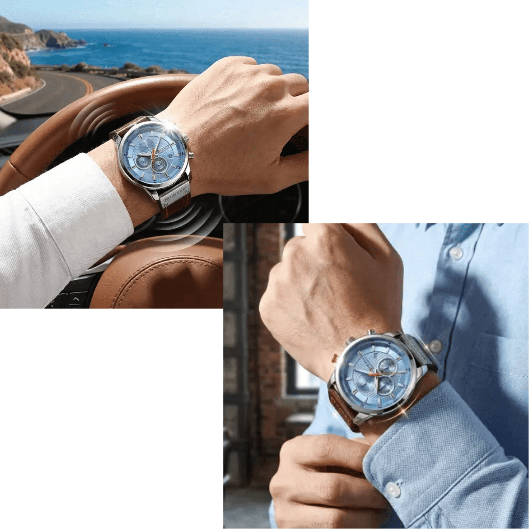 ¡Nuevo! Reloj Curren de Cuero Genuino