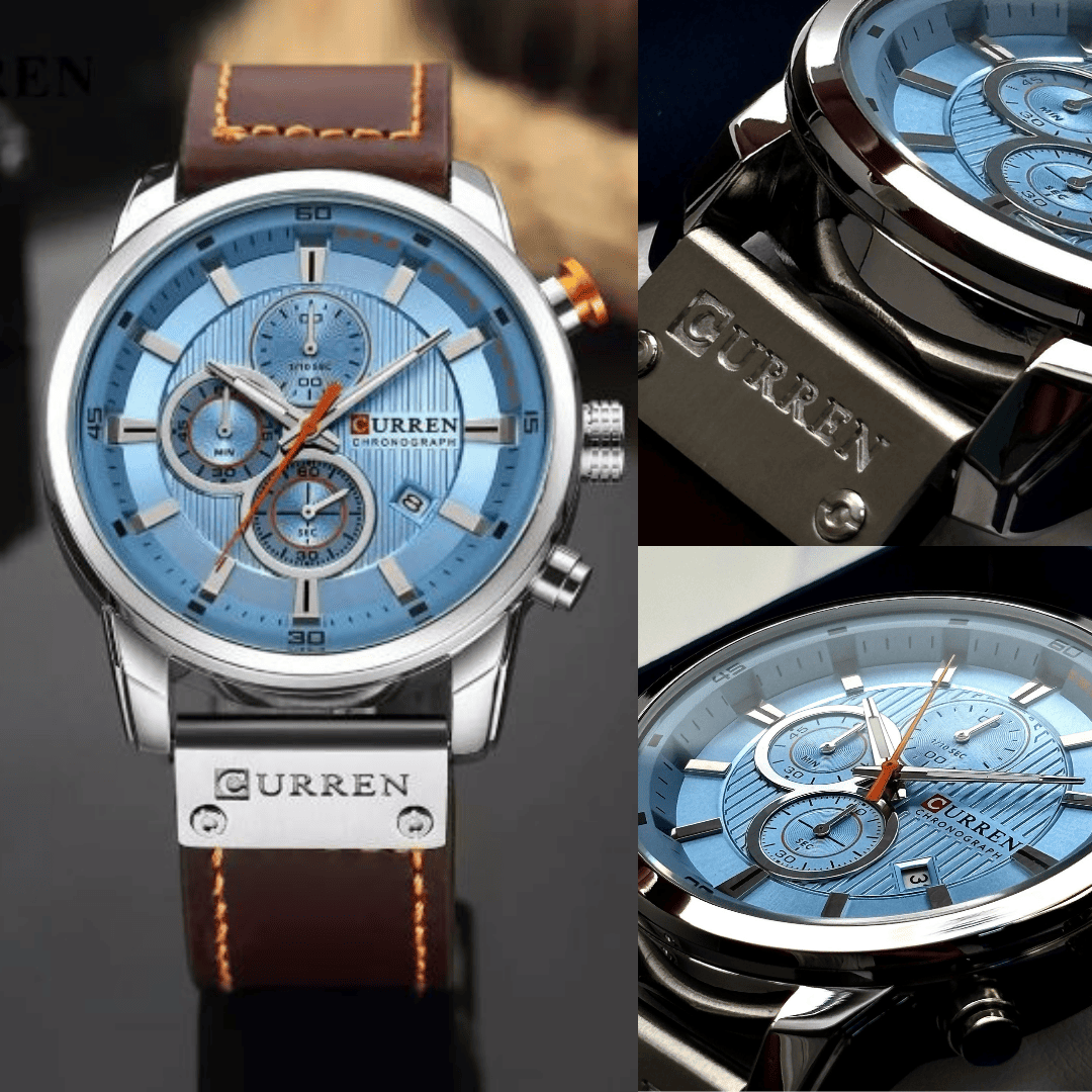 ¡Nuevo! Reloj Curren de Cuero Genuino