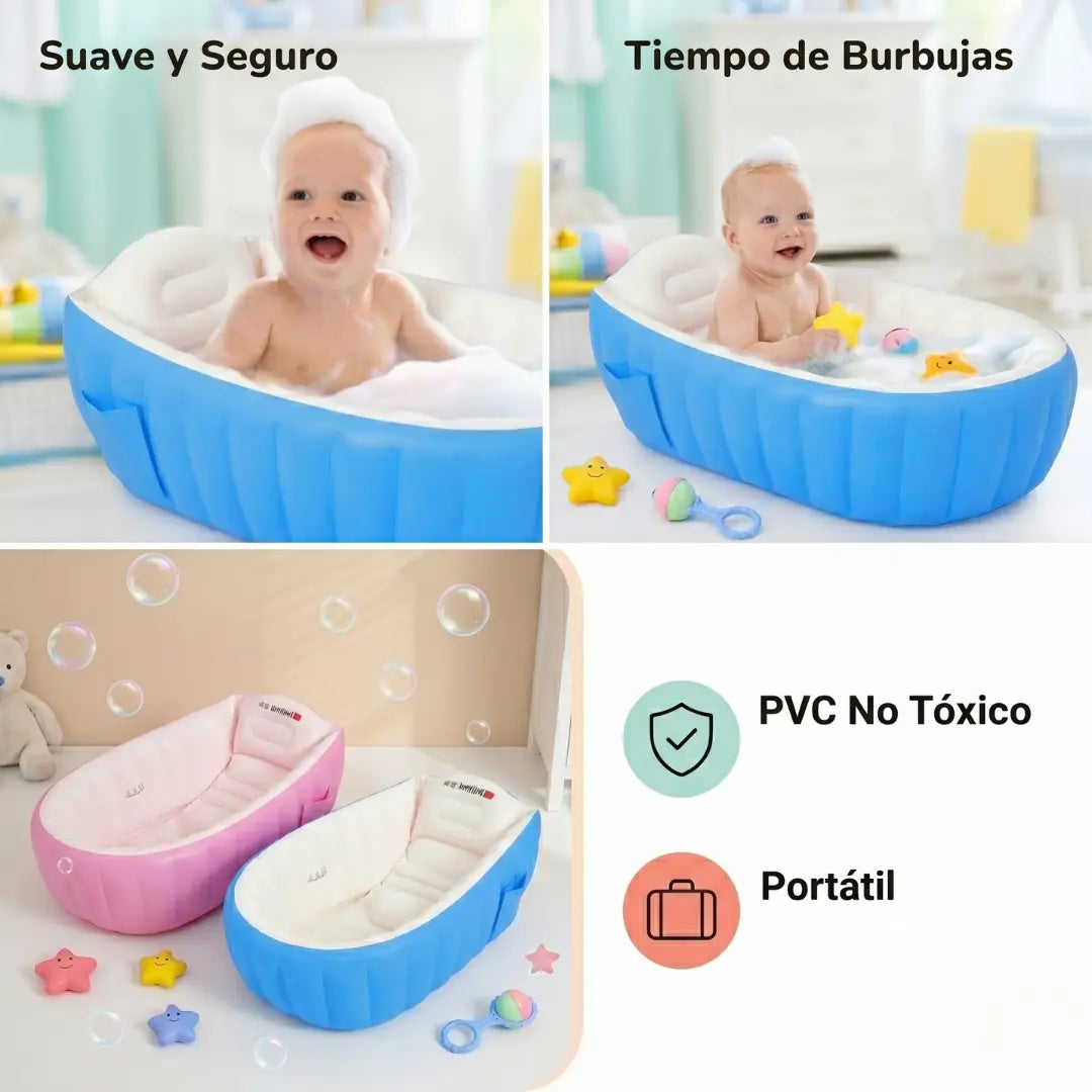 Bañera inflable BabyTub - De la maleta al chapuzón en minutos