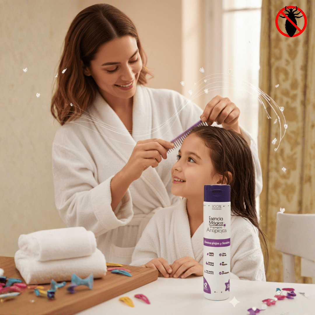¡Nuevo! Kit Antipiojos Escudo Protector - Cabello limpio, brillante y libre de piojos, en un solo kit
