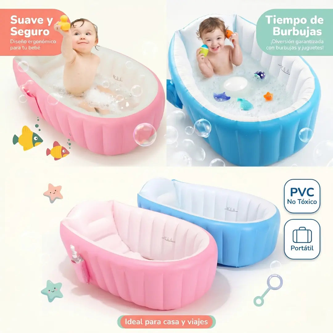 Bañera inflable BabyTub - De la maleta al chapuzón en minutos