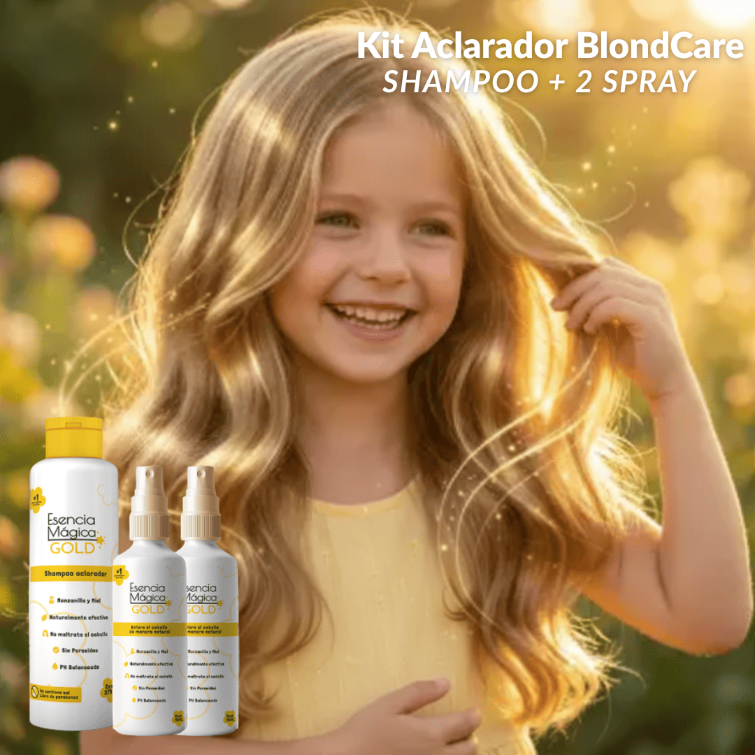 ¡Nuevo! Kit Aclarador BlondCare Kids - Shampoo + 2 Spray