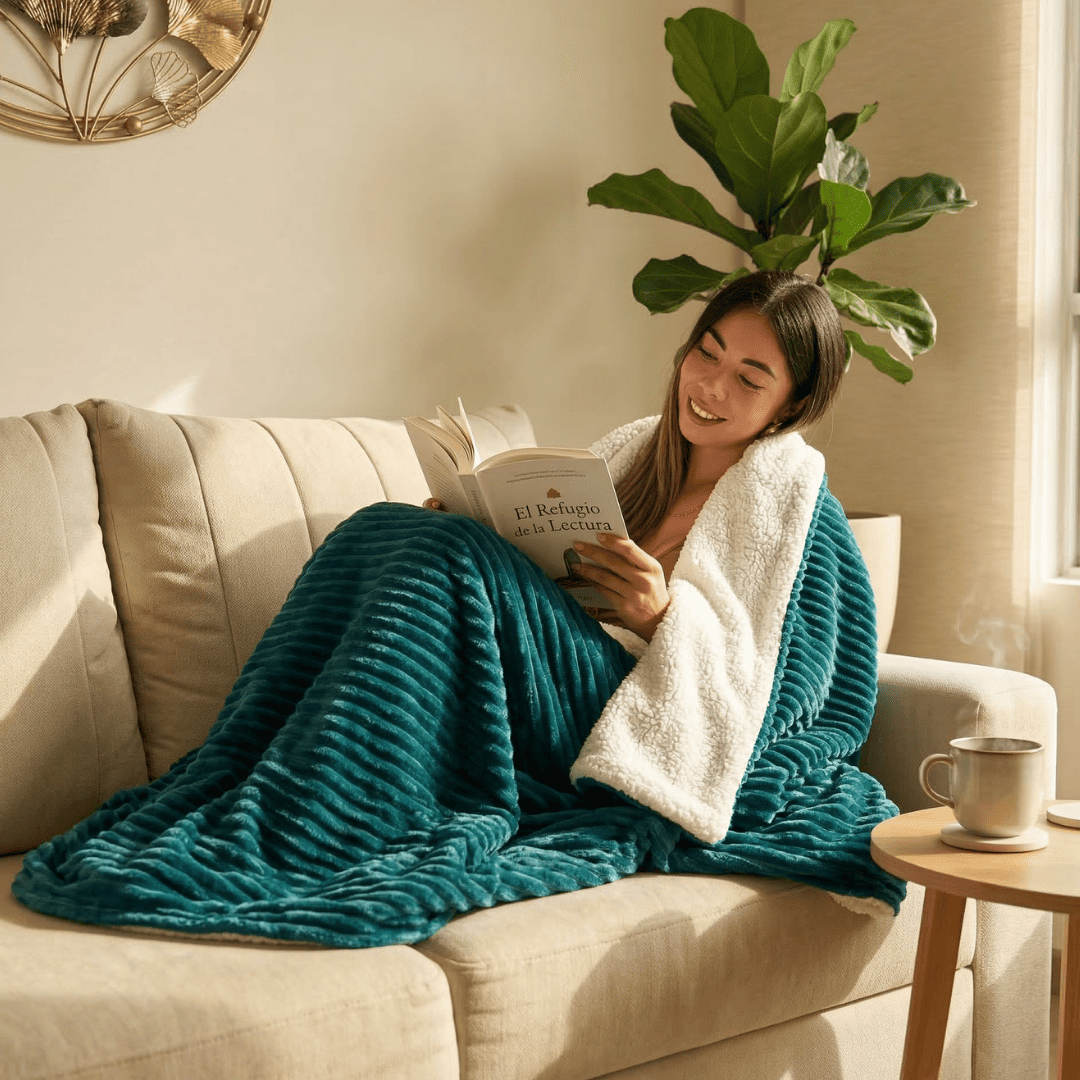 ¡Nueva! Cobija Ovejera Sueño Perfecto - Dos caras, un confort
