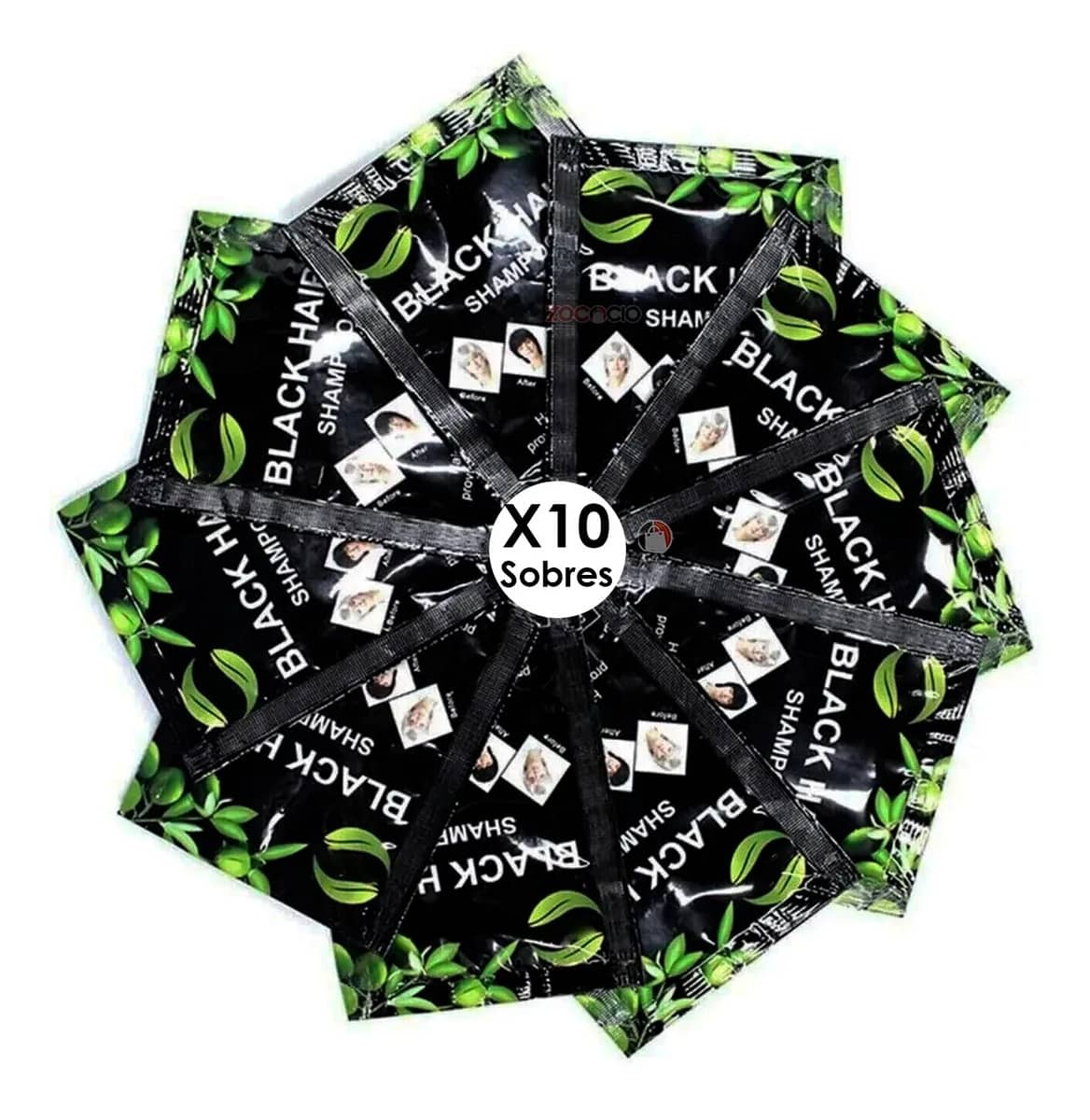 ¡Nuevo! Shampoo CUBRE CANAS X 10 SOBRES - Rejuvenece al instante, desde casa