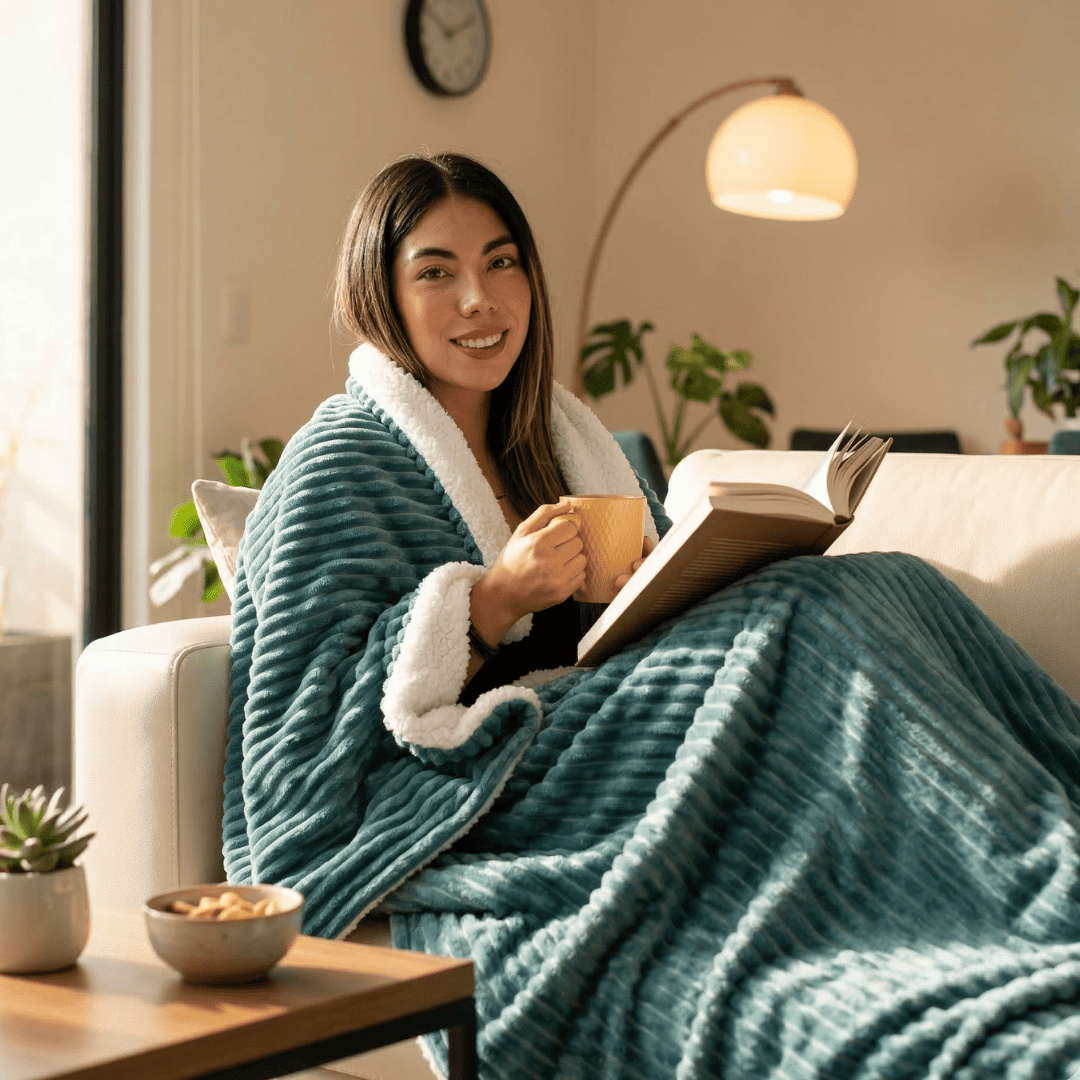 ¡Nueva! Cobija Ovejera Sueño Perfecto - Dos caras, un confort