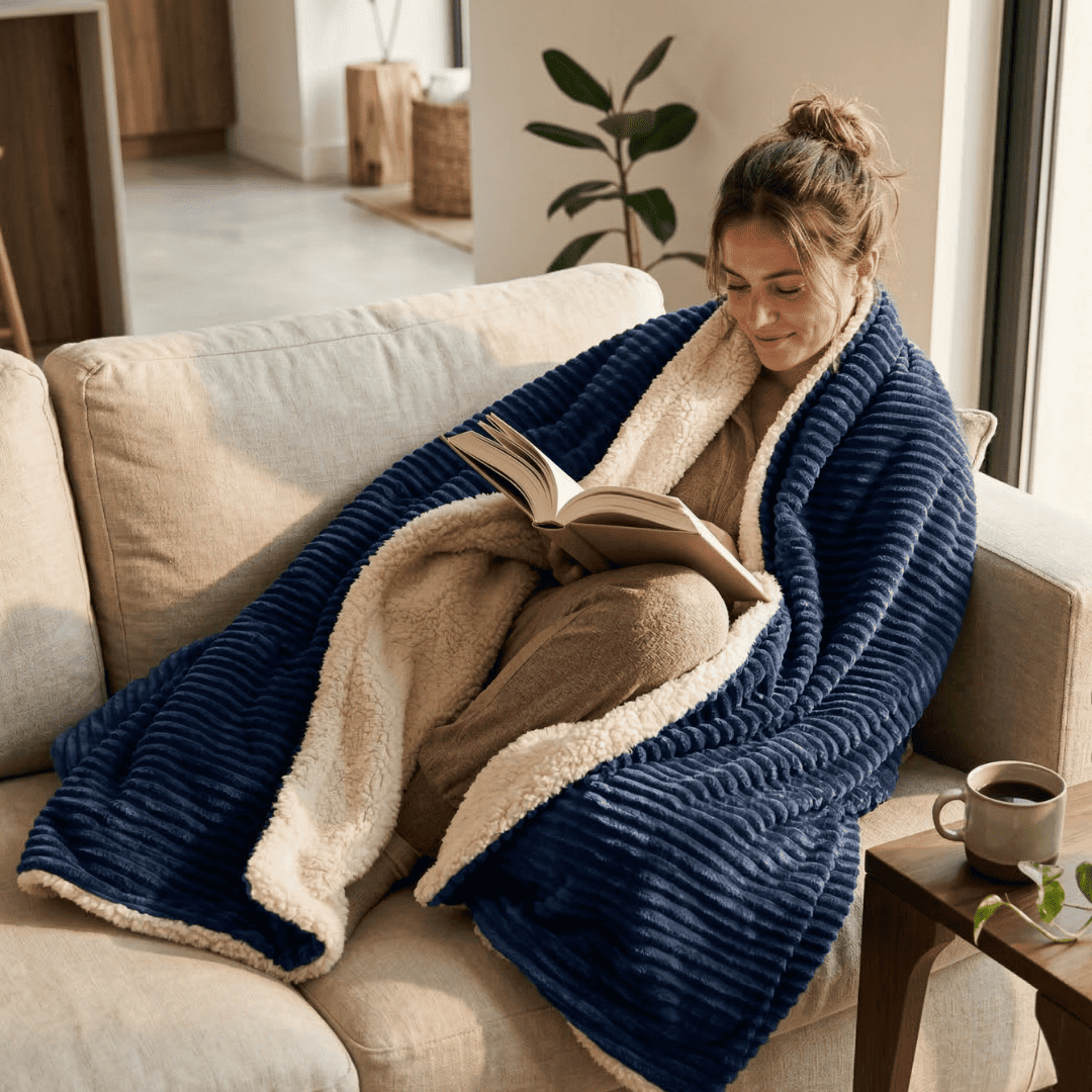 ¡Nueva! Cobija Ovejera Sueño Perfecto - Dos caras, un confort