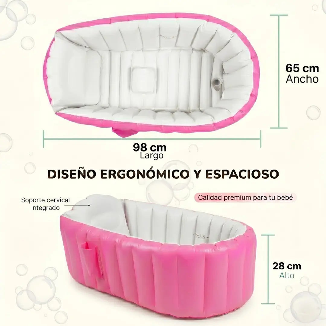 Bañera inflable BabyTub - De la maleta al chapuzón en minutos