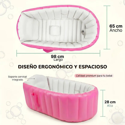 Bañera inflable BabyTub - De la maleta al chapuzón en minutos