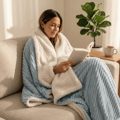 ¡Nueva! Cobija Ovejera Sueño Perfecto - Dos caras, un confort