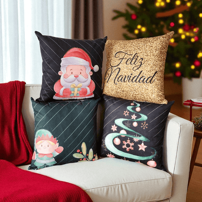 Nuevo Set Holiday Dreams – Cojines x 4 que encienden la Magia