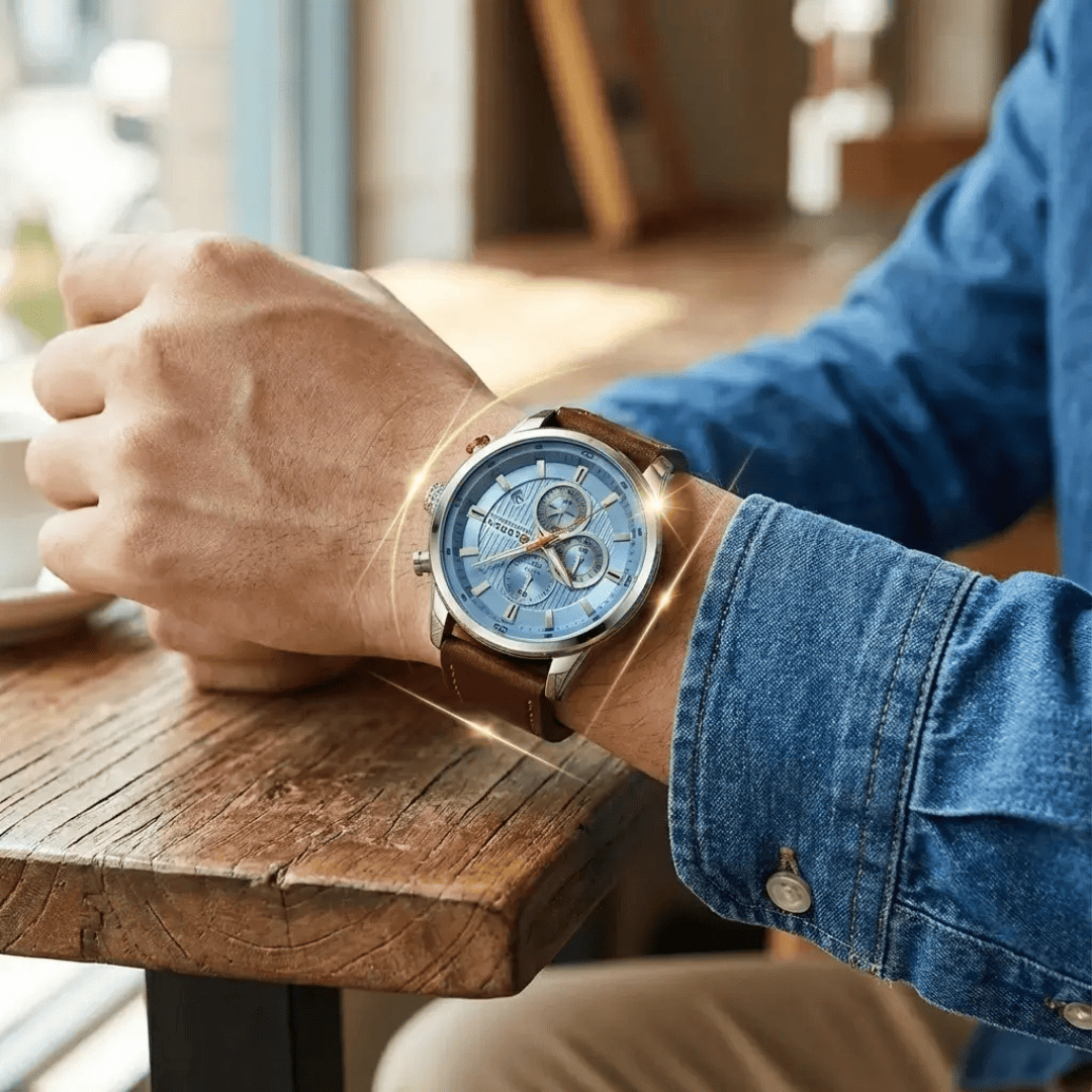 ¡Nuevo! Reloj Curren de Cuero Genuino