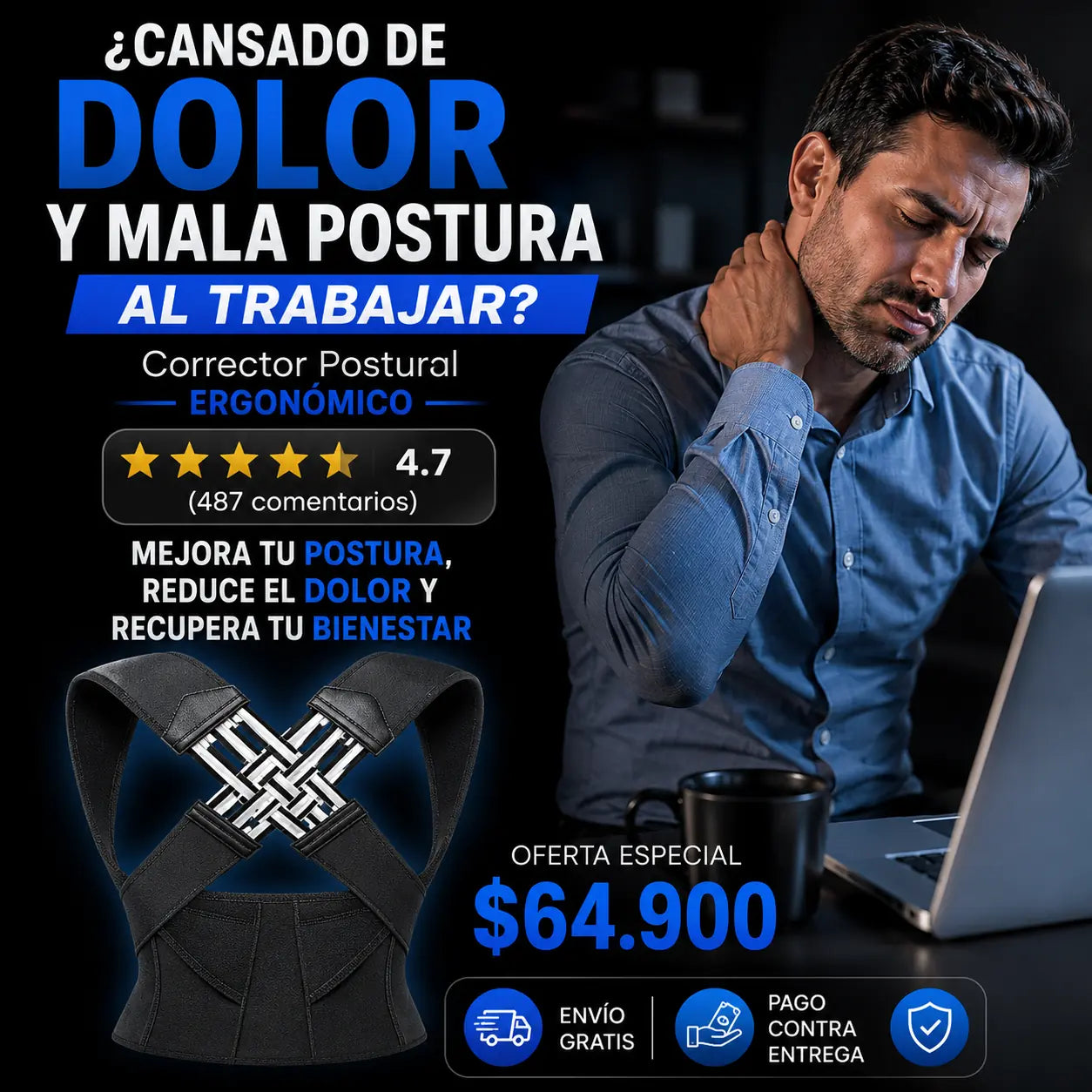 Corrector ErgoMax - La postura que impulsa tu productividad